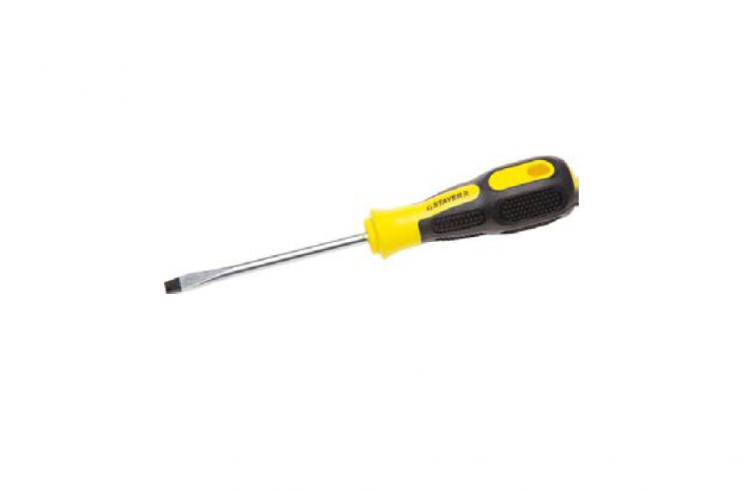 251310610Z02 — Отвертка STAYER PROFI PROTECH  двухкомп рукоятка  намагниченная  CRMO  SL6 0X100мм STAYER