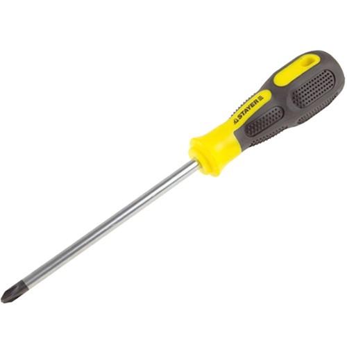 25132110Z02 — Отвертка STAYER PROFI PROTECH  двухкомп рукоятка  намагниченная  CRMO  PH1X100мм STAYER