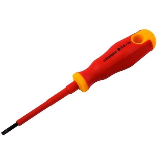 251410410Z01 — Отвертка STAYER PROFI ELECTRO диэлектрическая до 1000в  двухкомп рукоятка  SL 4 0 х 100мм STAYER