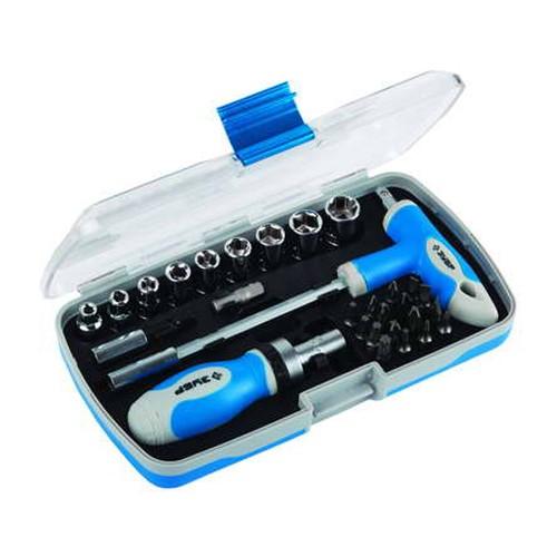 25285H29 — Набор зубр отвертка эксперт реверс. с насадками  2хкомп.ручка битодерж. с тобраз.ручкой  в пласт. боксе  29пред. ЗУБР