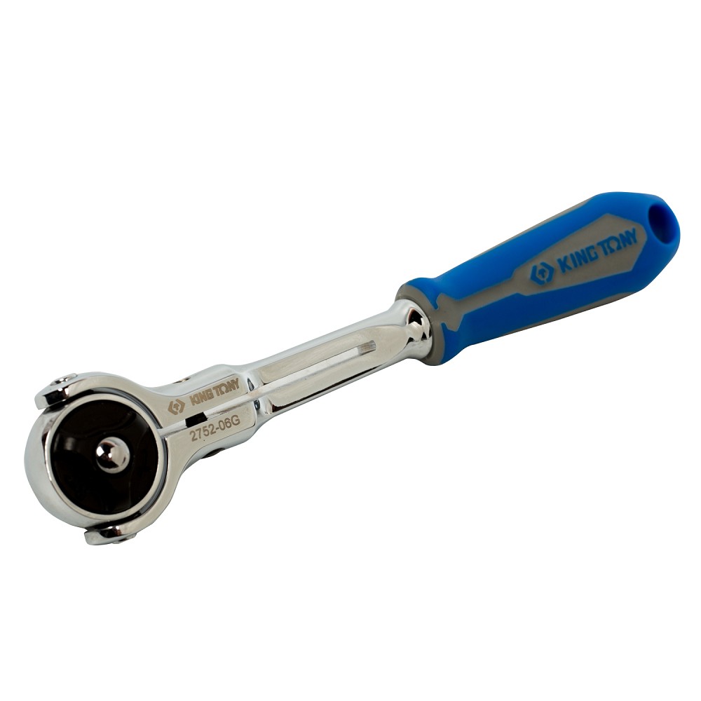 275206G — Трещоткасповоротнойголовой72зубца14150мм KINGTONY