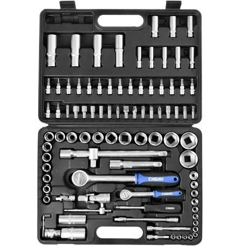 27765H94 — Набор слесарномонтажного инструмента сибин  94 предмета СИБИН