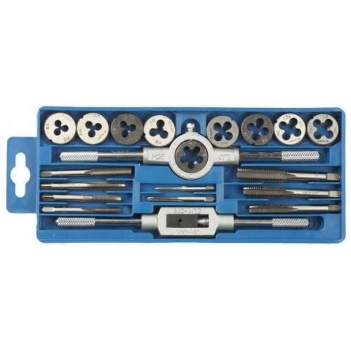 2810H20Z01 — Набор зубр мастер с металлореж. инструментом  метчики однопроходные и плашки м3м12  оснастка  в пласт. боксе 20пред. ЗУБР