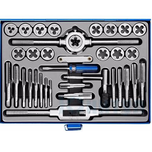 28110H35 — Набор метчиков и плашек зубр профессионал  сталь р6м5  35 предметов ЗУБР