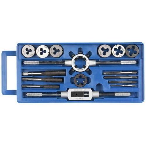 28122H16 — Набор зубр мастер с металлореж. инстр.  метчики однопроходные и плашки м3м12  оснастка  в пластиковом боксе  16пред. ЗУБР