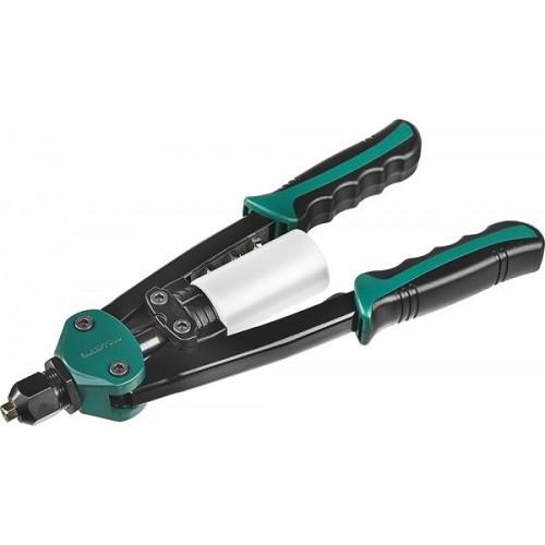 31160 — Заклепочник двуручный силовой компактный  KRAFTOOL MAXKRAFT64 31160  для заклёпок D=3 26 4 мм из AL  стали  нерж стали  усил литой корпус KRAFTOOL