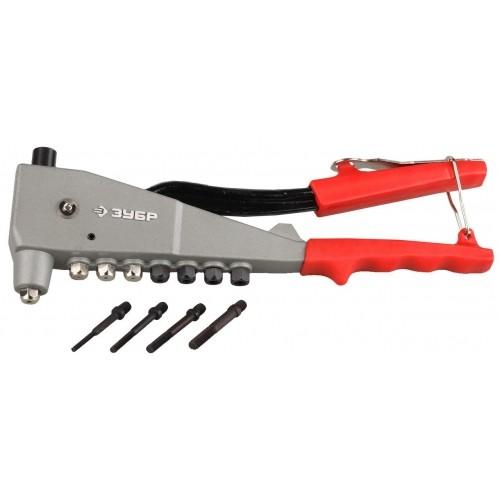 31196 — Заклепочник  зубр универсал 31196  для резьбовых  м3  м4  м5  м6   для вытяжных D=2 44 8 мм  AL  сталь  D=2 44 0 мм  нержсталь  профессионал ЗУБР