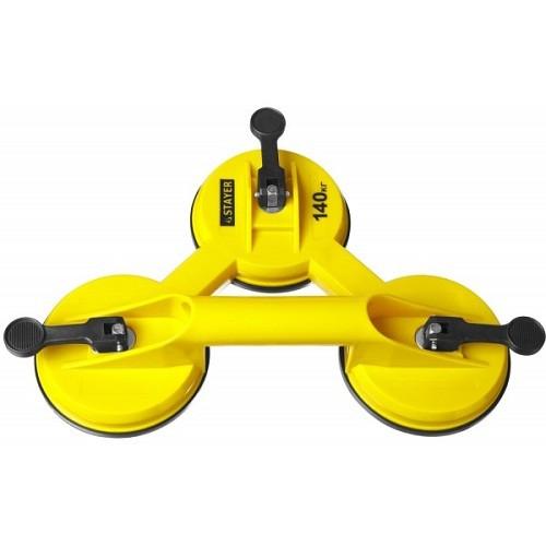 337183 — Стеклодомкрат STAYER MASTER MAXLIFT, пластмассовый, тройной, 140 кг STAYER