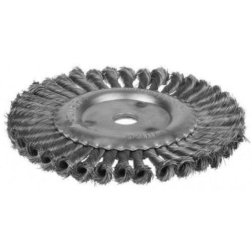 35120200 — STAYER PROFESSIONAL. щетка дисковая для ушм  жгутированная стальная проволока 0 5мм  200ммх22мм STAYER