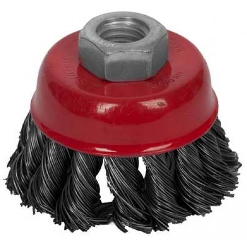 35128080Z01 — STAYER PROFESSIONAL. щетка чашечная для ушм  жгутированная стальная проволока 0 5мм  80ммхм14 STAYER