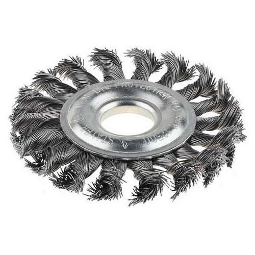 35190200 — Щетка STAYER дисковая для ушм  сплет в пучки стальн зак провол 0 5мм  200мм/22мм STAYER