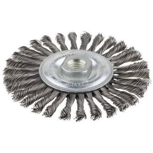 35192175 — Щетка STAYER дисковая для ушм  сплет в пучки стальн зак провол 0 5мм  175мм/м14 STAYER