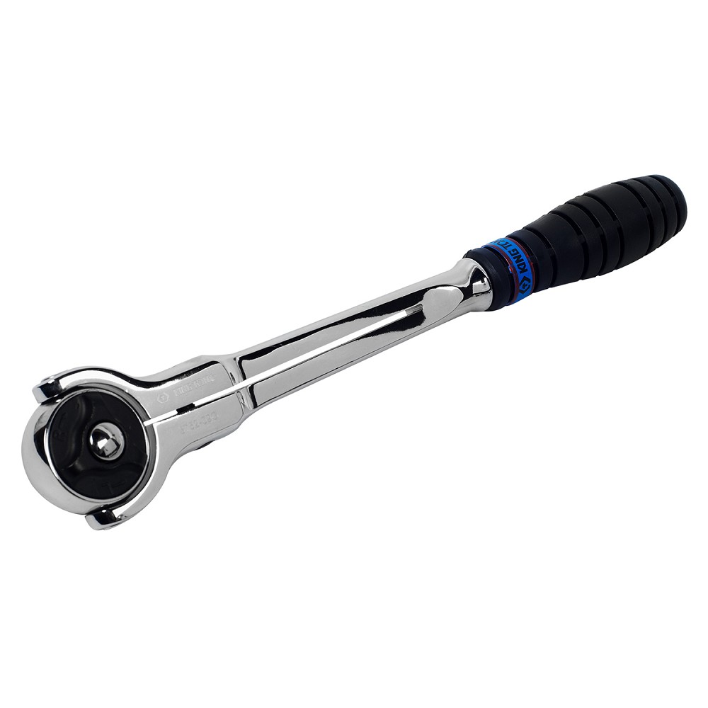 375209G — KINGTONYтрещотка3/8,230мм,72зубца,дисковыймеханизм,поворотнаяголоваскнопкой KINGTONY