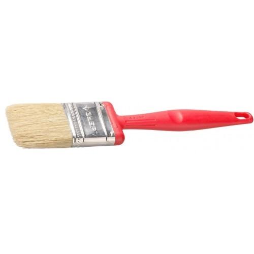 401050050 — Кисть плоская зубр бсг50  с быстросъемной головой  натуральная щетина  пластмассовая ручка  50мм ЗУБР