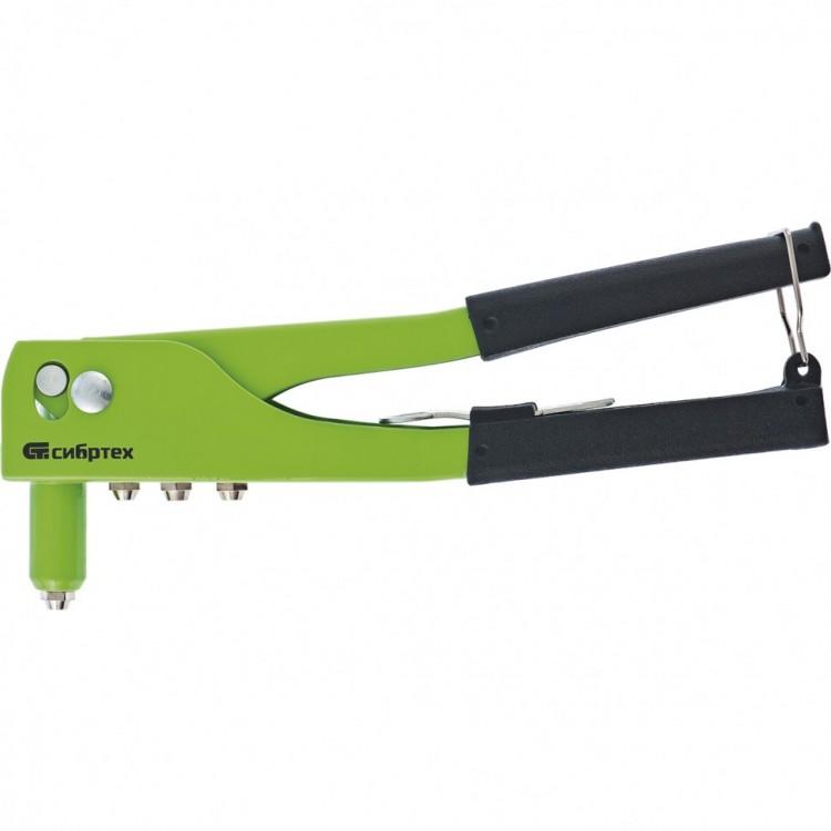 40541 — Заклепочник 260 мм, заклепки 2,4-3,2-4,0-4,8 мм СИБРТЕХ