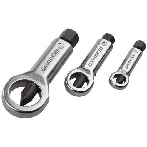 43213H3 — Набор STAYER съемники стальные  для прикипевших гаек  3шт STAYER