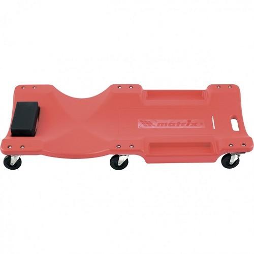 567485 — Лежак ремонтный на 6-ти колесах, 1000 х 475 х 128 мм, пластиковый MATRIX