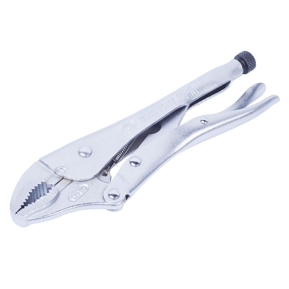 601110R — Зажим с фиксатором 250 мм, с закругленными губками KING TONY 601110R KINGTONY