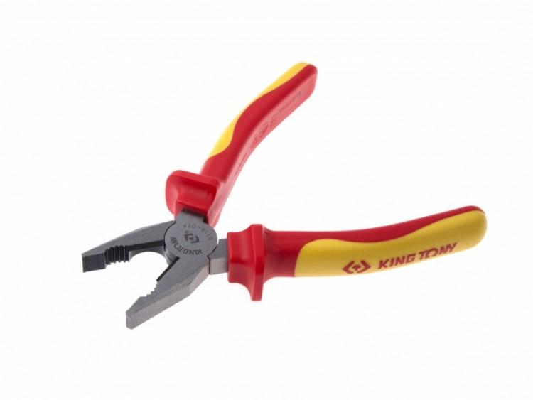 611607A — KING TONY пассатижи комбинированные 185 мм, диэлектрические KINGTONY