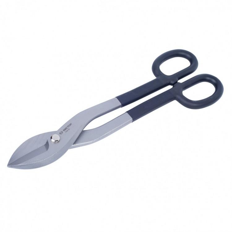 74416 — KINGTONYножницыпометаллу456мм,прямые,рукоятькольца KINGTONY