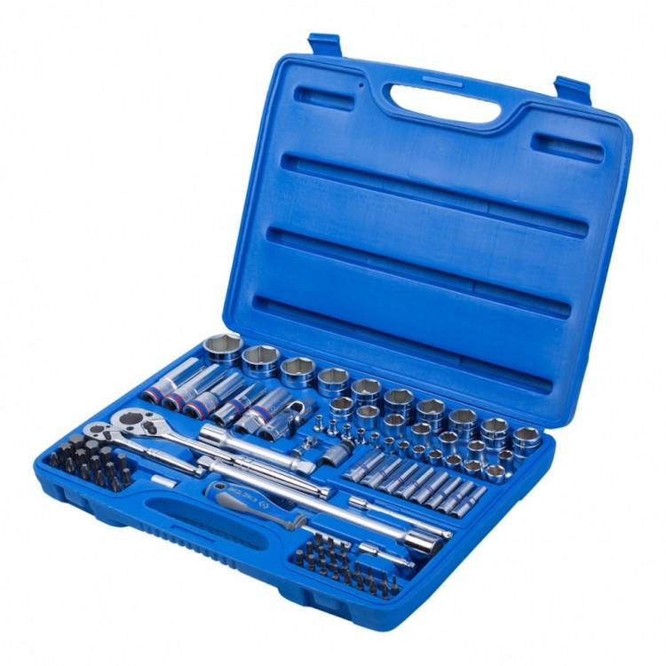 7586MR — Комплект торцевых головок 12гр.  1030мм 86 предметов 1/2&1/4+аксессуары KINGTONY