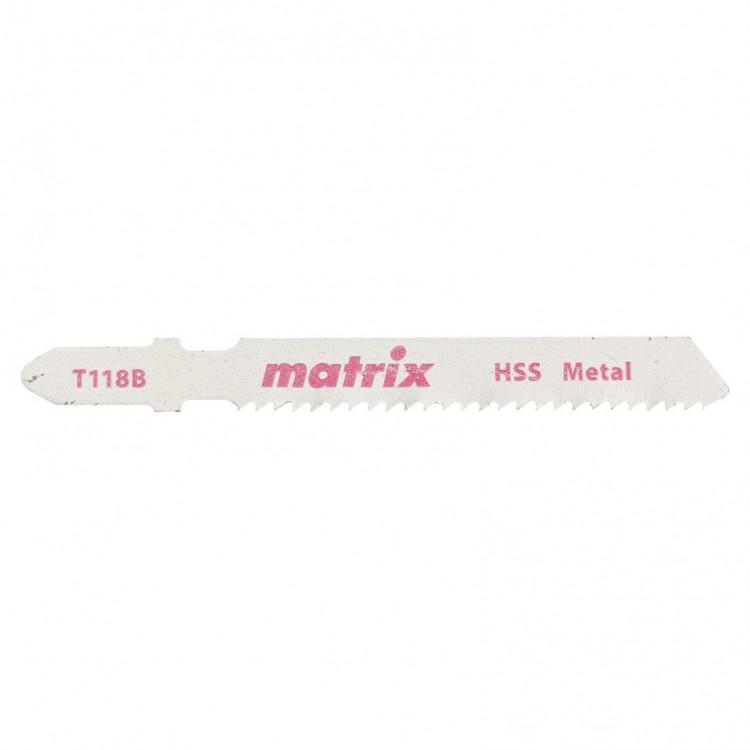 78229 — Полотна для электролобзика  по металлу, 3 шт.T118B, 50 x 2 мм, HSS MATRIX