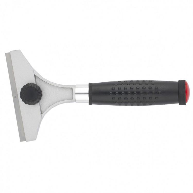 79545 — Скребок,100мм,фиксированноелезвие,металлическаяобрезиненнаяручка MATRIX