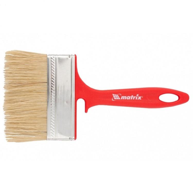 83354 — Кисть флейцевая для эмалей натуральная щетина пластиковая рукоятка MATRIX