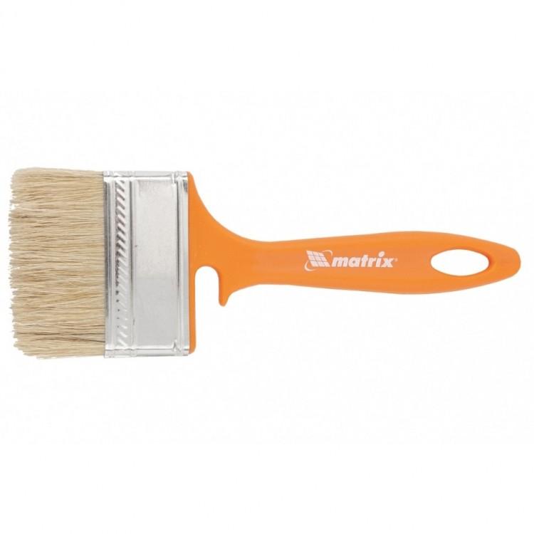83391 — Кисть флейцевая для фасадных работ натуральная щетина пластиковая ру MATRIX