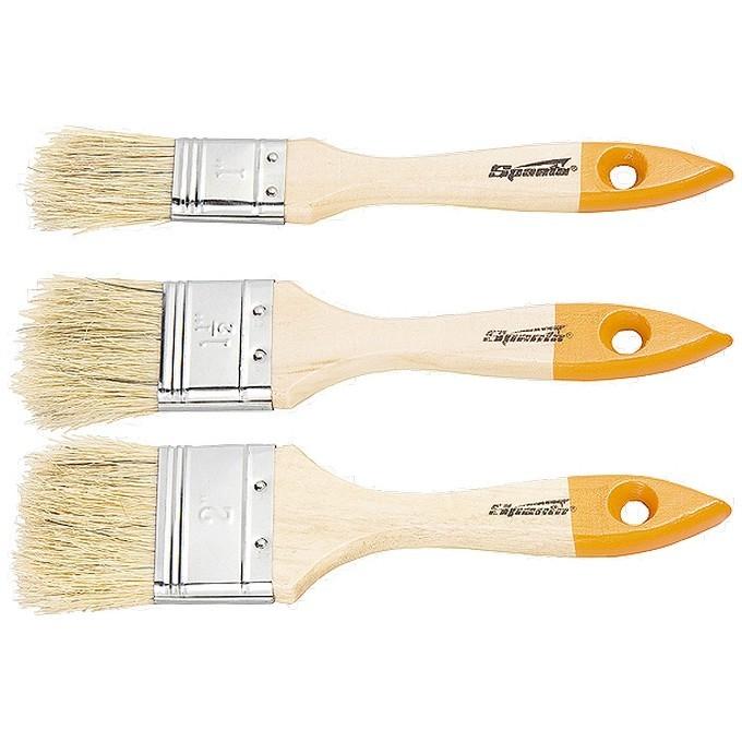 841115 — Набор кистей, 3 шт. (плоские 1/2",3/4",1".) SPARTA
