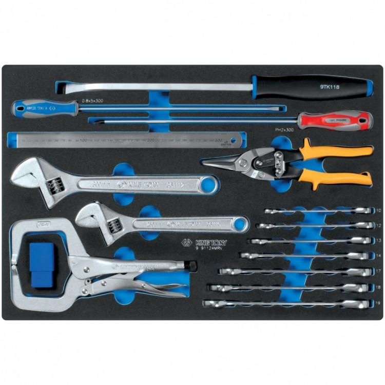 991124MRV — KING TONY набор инструментов арматурщика, ложемент, 24 предмета KINGTONY