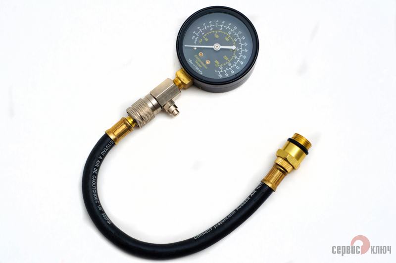 77781 — Компрессометр сервис ключ (G 320 HD, с гибким шлангом) СЕРВИС КЛЮЧ