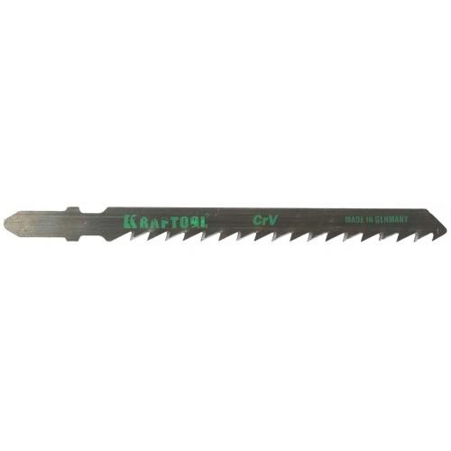 1595234 — Полотна KRAFTOOL  T244D  для эл/лобзика  CRV  по дереву  двп  дсп  фигурный рез  EUхвост.  шаг 4мм  75мм  2шт KRAFTOOL