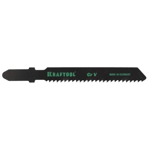 1595352 — Полотна KRAFTOOL  T119B  для эл/лобзика  CRV  по дереву  фанере  чистый рез  EUхвост.  шаг 2мм  55мм  2шт KRAFTOOL