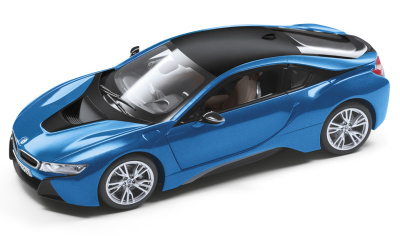 80432336840 — Миниатюра BMW I8 (I12) 1:18 PROTONIC BLU BMW