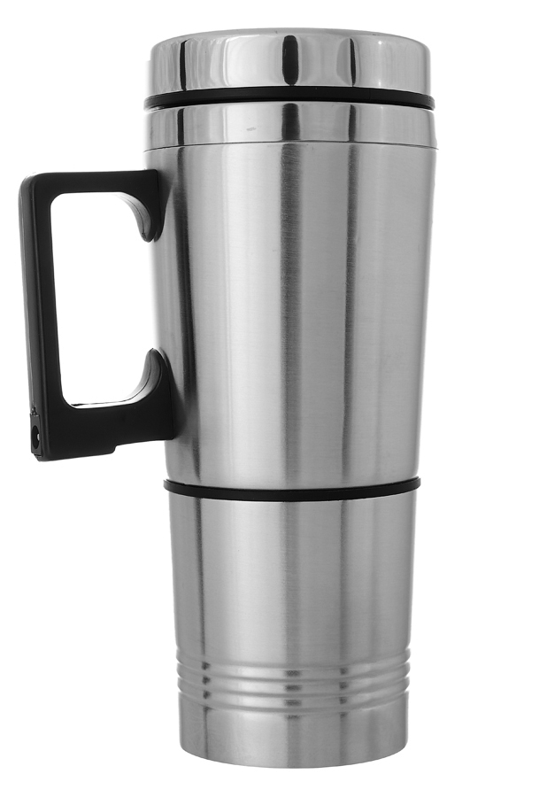 GS9001 — Кружка автомобильная с подогревом от прикуривателя GOLDEN SNAIL (железная колба) со съемным дном GOLDEN SNAIL