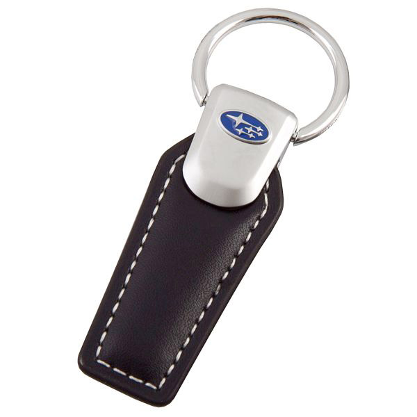 HX705SUBARU — Брелок кожаметаллический SW с кольцами SUBARU SKYWAY