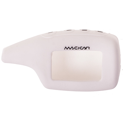 S08901001 — Чехол на сигнализацию SCHERKHAN 5 силиконовый SW белый SKYWAY