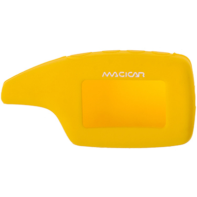 S08901002 — Чехол на сигнализацию SCHERKHAN 5 силиконовый SW жёлтый SKYWAY