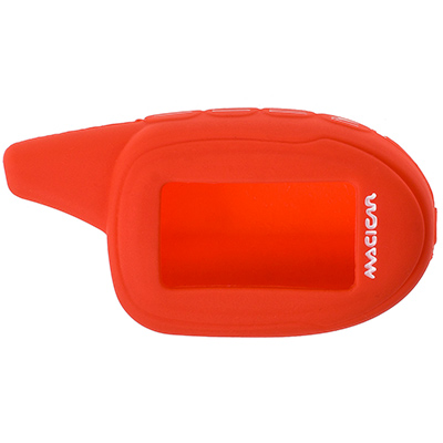 S08901009 — Чехол на сигнализацию SCHERKHAN 7 силиконовый SW красный SKYWAY