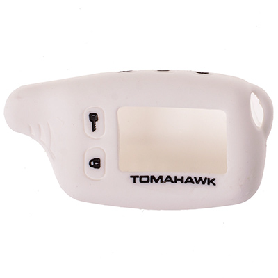 S08903001 — Чехол на сигнализацию TOMAHAWK TW9010,9020,9030 силиконовый SW белый SKYWAY