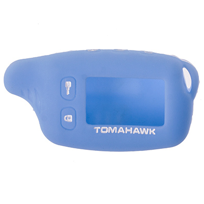 S08903002 — Чехол на сигнализацию TOMAHAWK TW9010,9020,9030 силиконовый SW голубой SKYWAY
