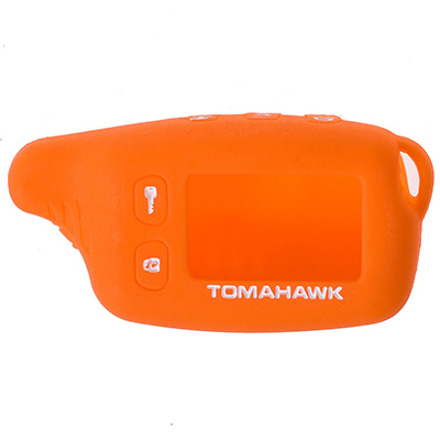 S08903005 — Чехол на сигнализацию TOMAHAWK TW9010,9020,9030 силиконовый SW оранжевый SKYWAY