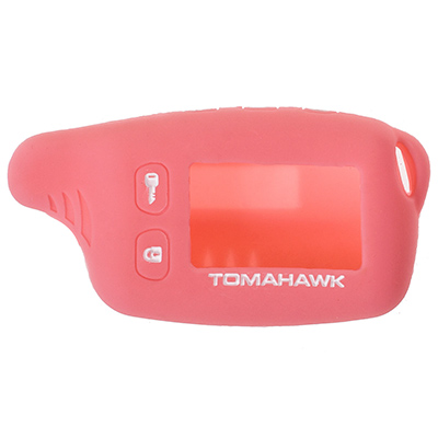 S08903007 — Чехол на сигнализацию TOMAHAWK TW9010,9020,9030 силиконовый SW розовый SKYWAY