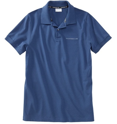 WAP90900S0E — Рубашка поло синяя, классическая PORSCHE