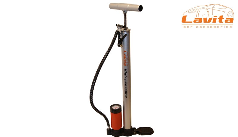 LA190141 — Насос ручной универсальный с рессивером и манометром LAVITA