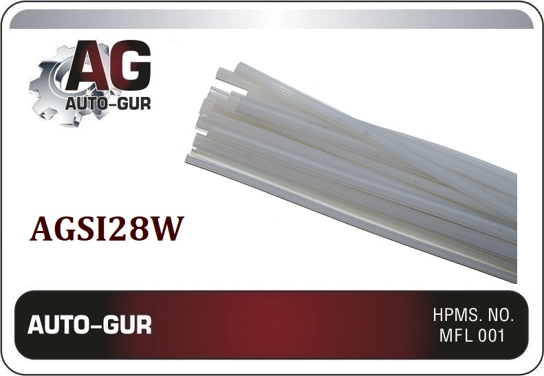 AGSI28W — Резинка щетки стеклоочистителя 710MM 28 силикон+200 AUTO-GUR