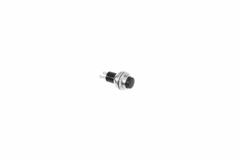 363330 — Выключатель кнопка 250V 2A металлическая черная мини REXANT REXANT