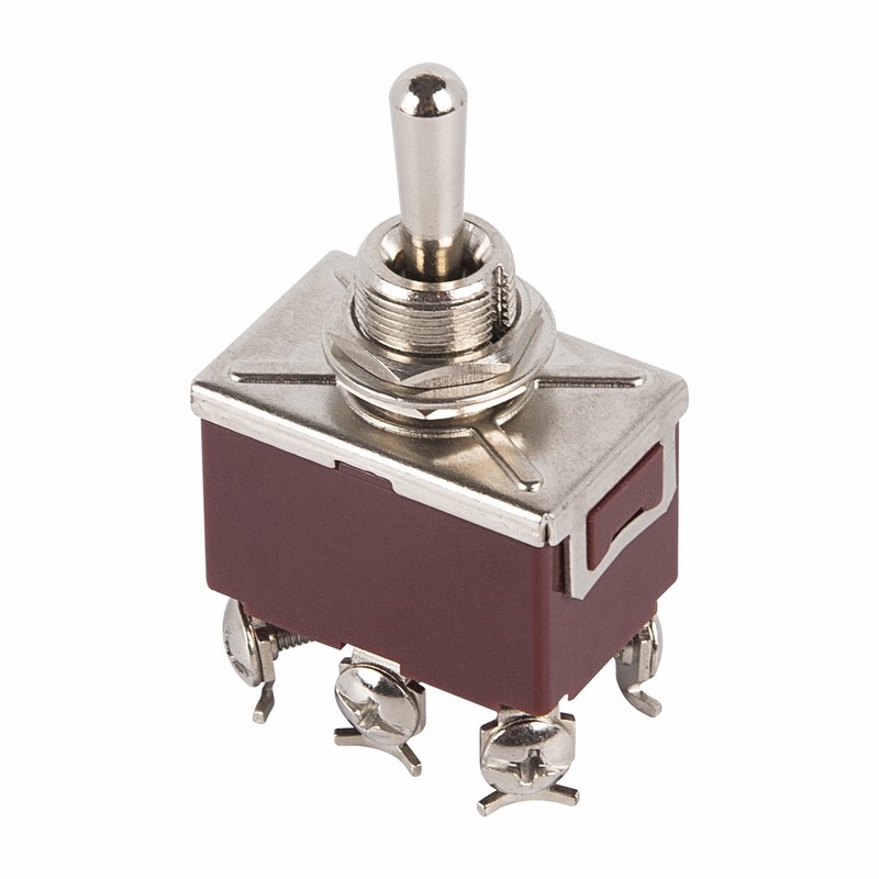 364172 — Тумблер 250V 15А (6c) (ON)-OFF-(ON) двухполюсный  (KN-223)  REXANT REXANT