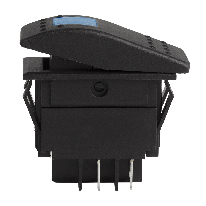 364461 — Выключатель клавиша 12V 35A синий с подсветкой REXANT REXANT